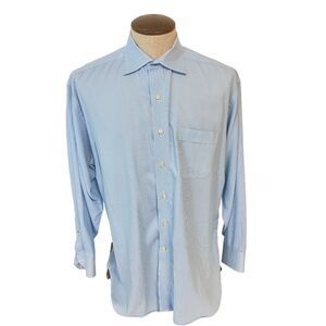 Tommy Bahama Blue Stripe Dress Shirt 17  32 33